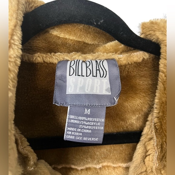 Womens Bill Blass Sport Embroidered Floral Sherpa Style Coat Size M - Picture 2 of 4